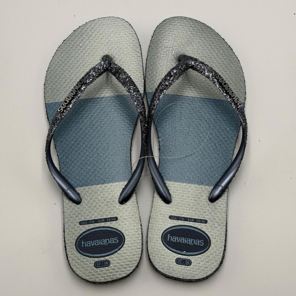 W's 7/8 | Havaianas Sunset Stardust Glitter flip flops / sandals | SLGL0033 - Picture 3 of 8